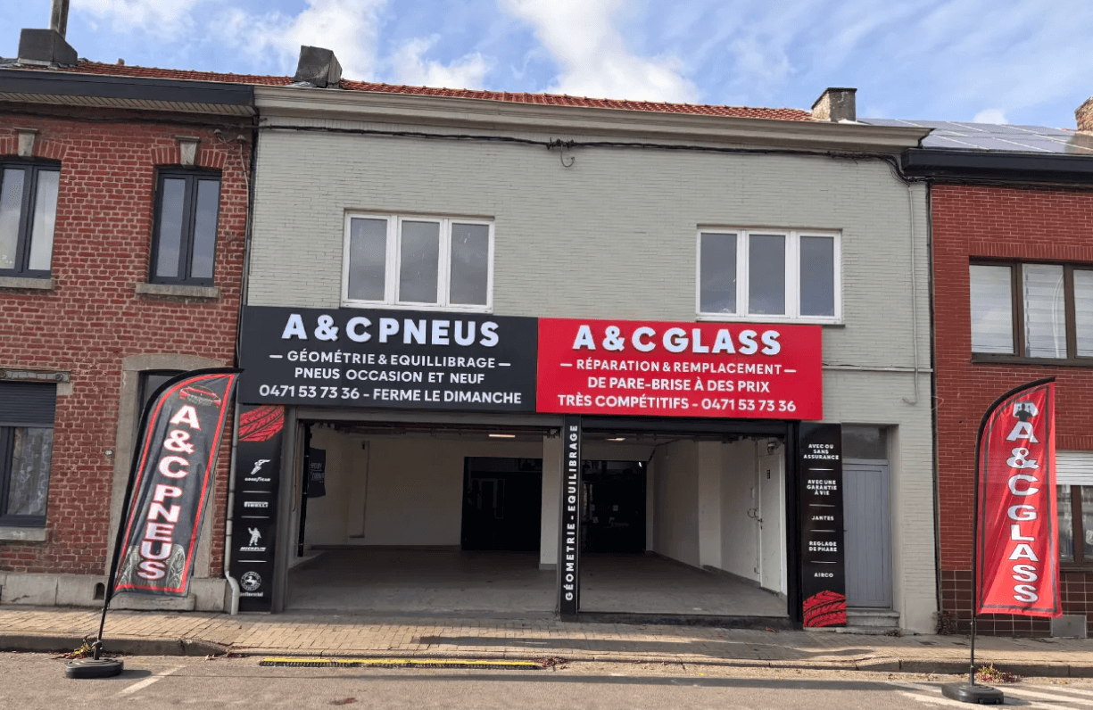 A&C Pneus storefront in Ans, Belgium